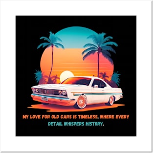 My love for old cars is timeless, where every detail whispers history. Posters and Art